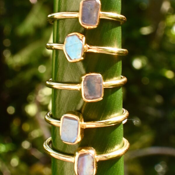 Labradorite 18 karat Gold Filled Ring
